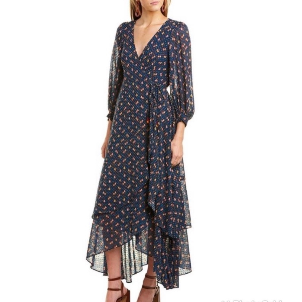 NWT 🌰 Farm Rio Mini Cashew Wrap Dress -S
